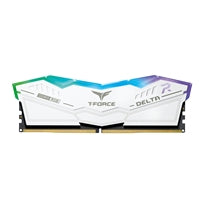 Team T-Force Delta RGB FF3D532G6400HC40BDC01 32GB 6400MHz DDR5 System Memory, 2 x 16GB, White, CL40-40-40-84 1.35V Team T-Force Delta RGB FF3D532G6400HC40BDC01 32GB 6400MHz DDR5 System Memory, 2 x 16GB, White, CL40-40-40-84 1.35V